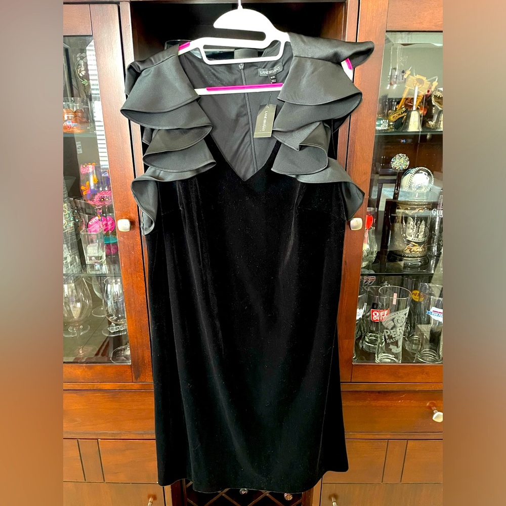 NWT Lane Bryant Velour Midi Dress